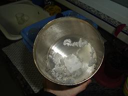 Acumulaci�n de hielo en el Hellman de 120mm en la nevada